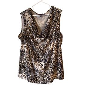 Gloria Vanderbilt Leopard Print Top 22/24